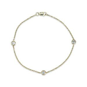 14K Yellow Gold Diamond Bracelet